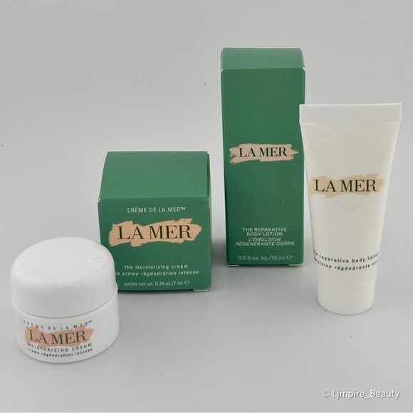 🆕 2 pc LA MER Mini Skincare Set - with The Reparative Body Lotion & Cream NIB - Picture 1 of 10